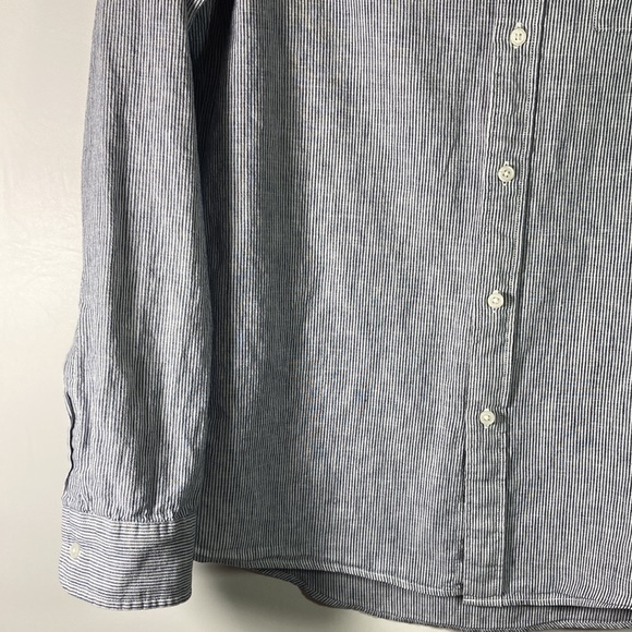 Michael Kors Classic Fit Striped Shirt Size M - Picture 4 of 11